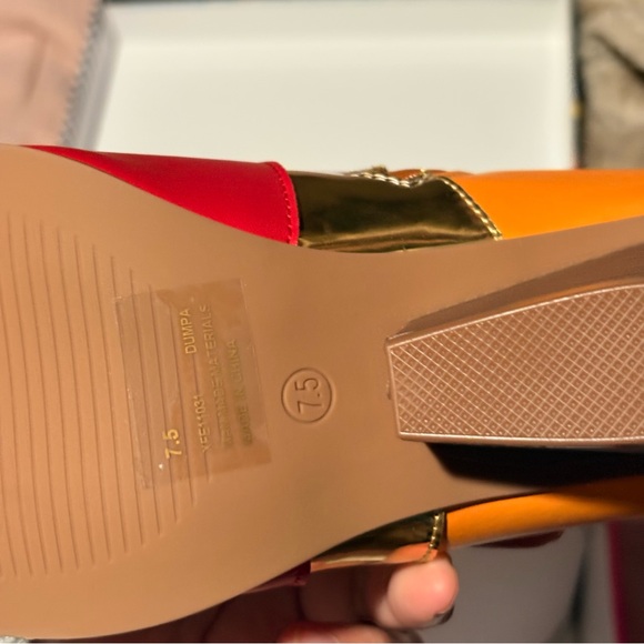 Cape Robbin Western Flame Cowgirl Ankle Boots in red and orange, Size 7.5 - Picture 6 of 7